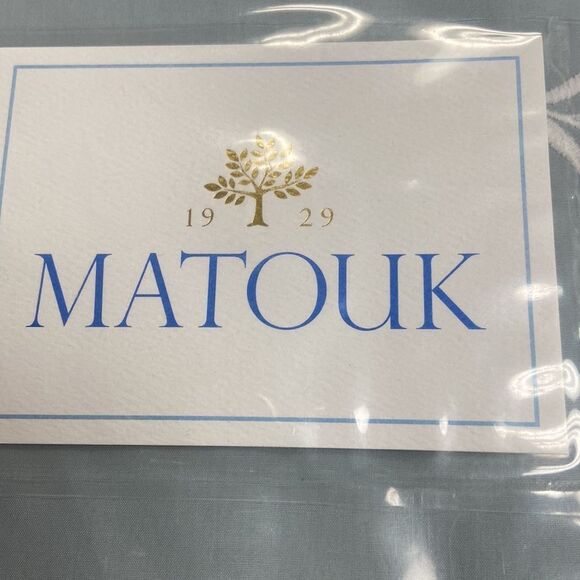 Daphne Bedding by Matouk king Sham 21” X 36” Corded Edge Daphne Pool - Picture 4 of 5